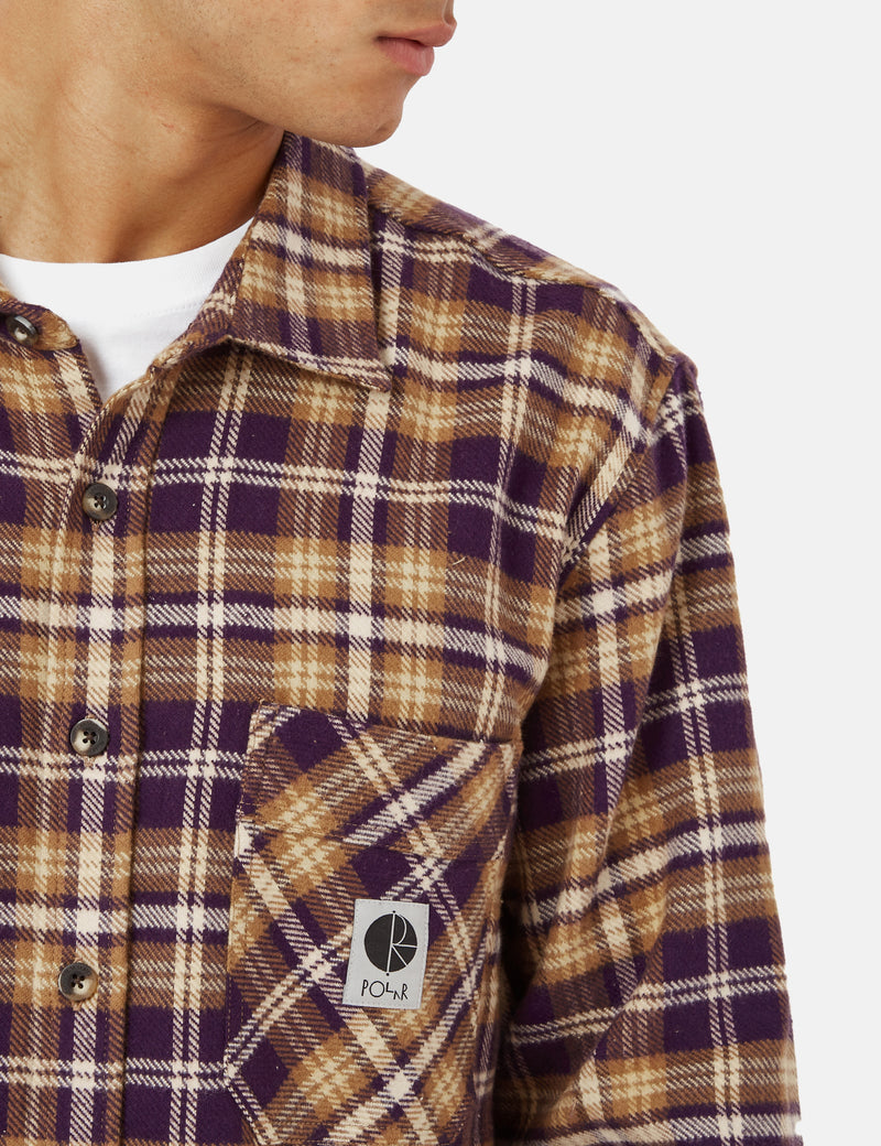 Polar Skate Co. Flanellhemd - Pflaume