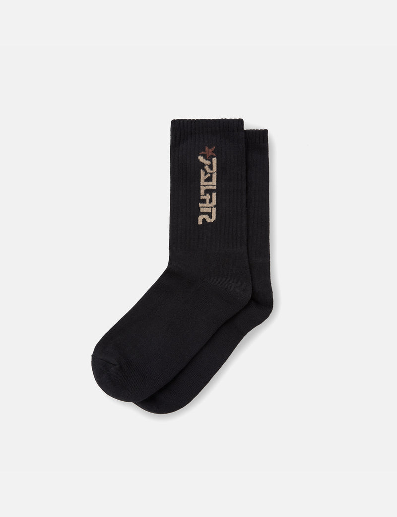 Polar Skate Co. Star Socks - Black/Brown