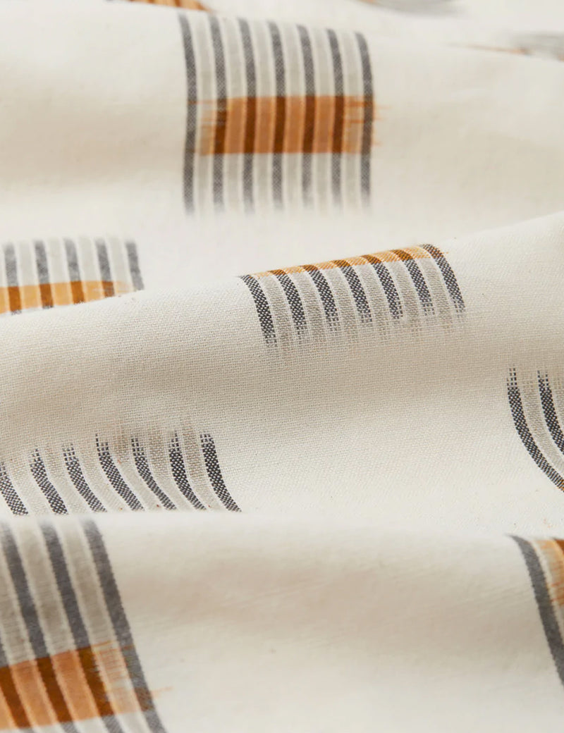 Wax London Didcot 半袖シャツ - Ikat Ecru