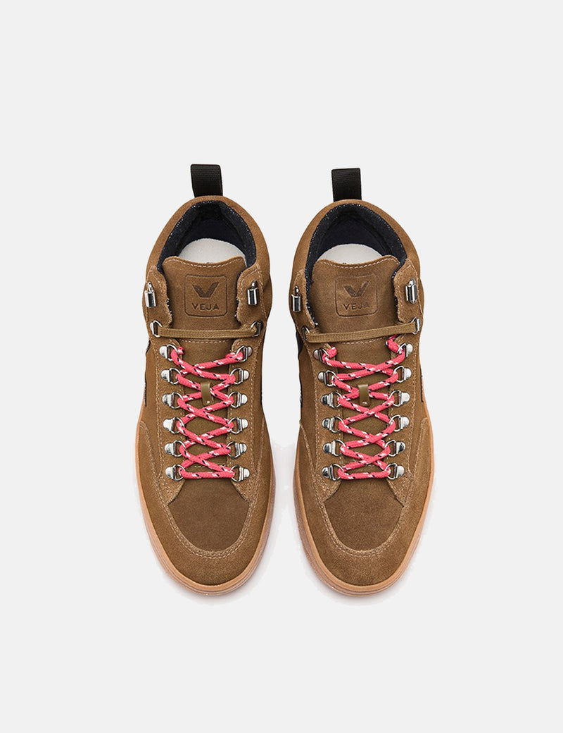 Veja Roraima Suede Trainers - Brown/Black/Natural