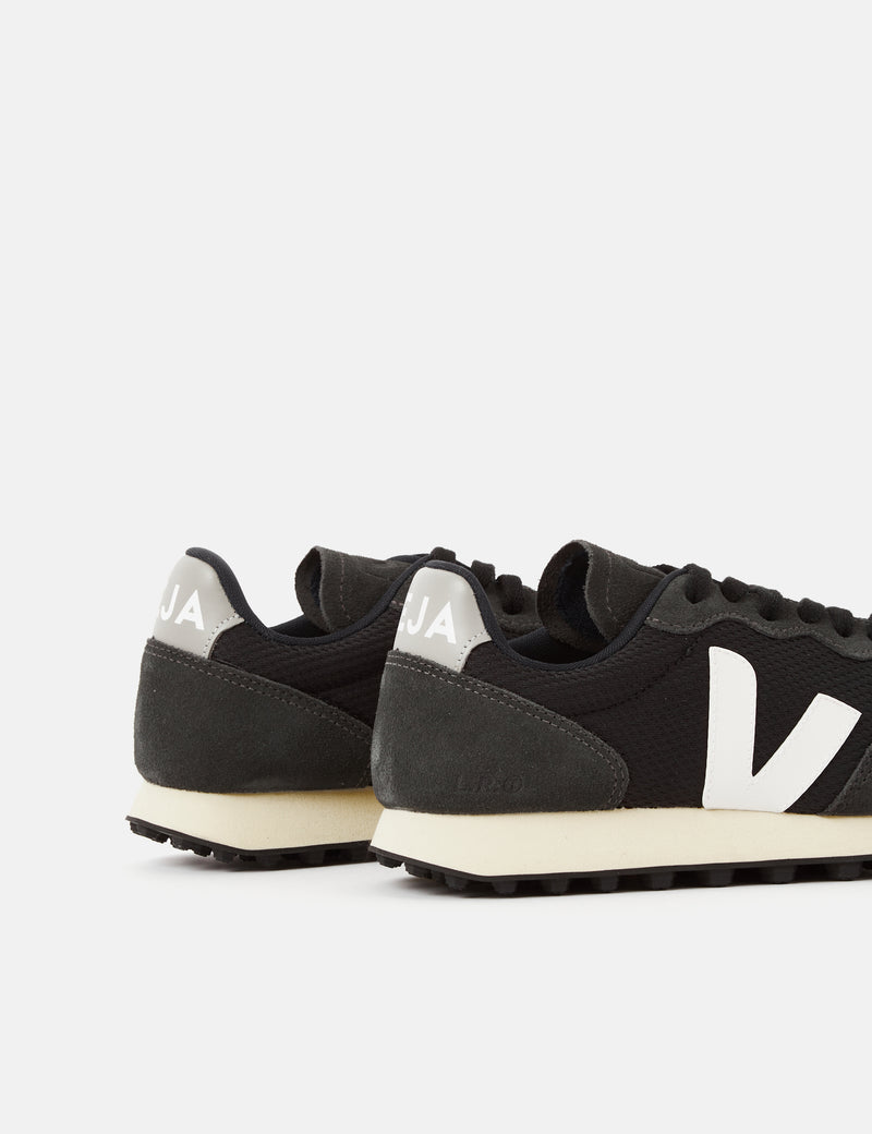 Women's Veja Rio Branco Alveomesh Trainers - Black/White/Oxford Grey