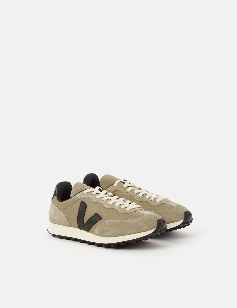 Women's Veja Rio Branco Ripstop Trainers - Dune/Black