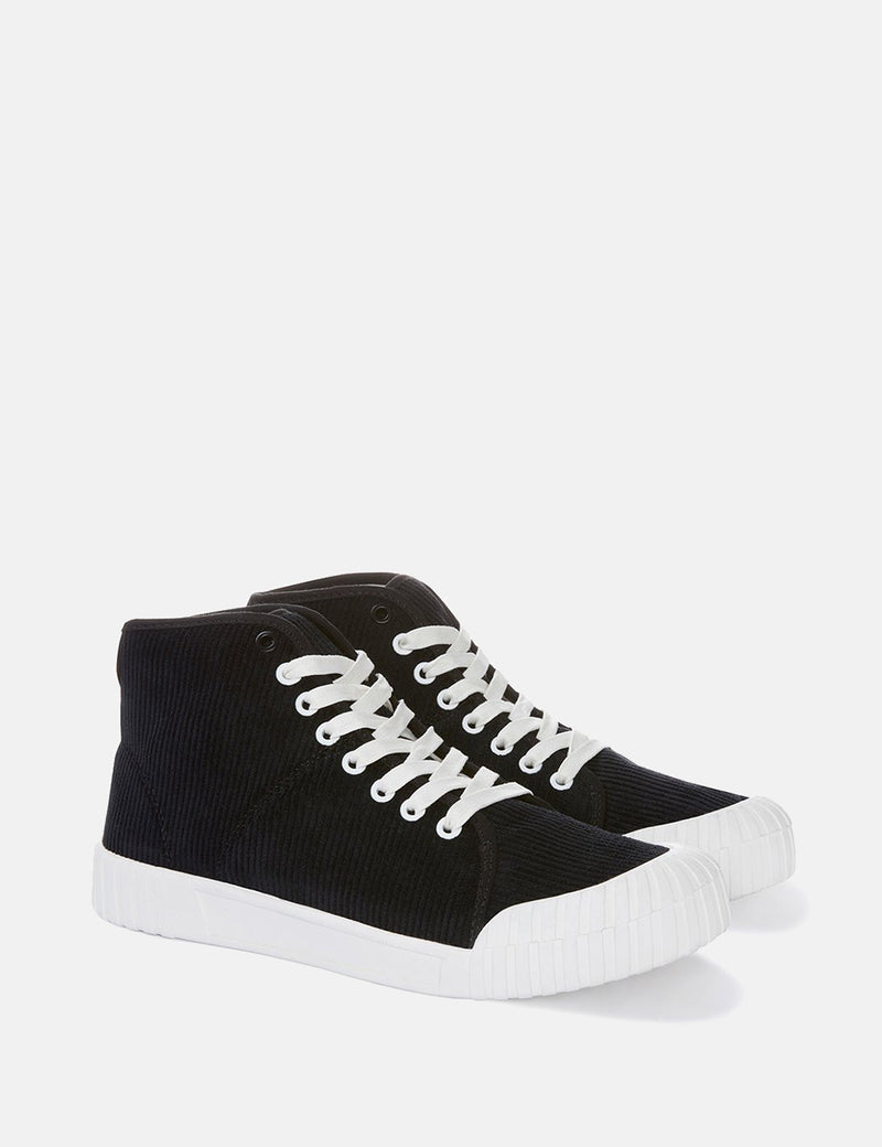 Good News Rhubarb Hi Trainers (Cord) - Black