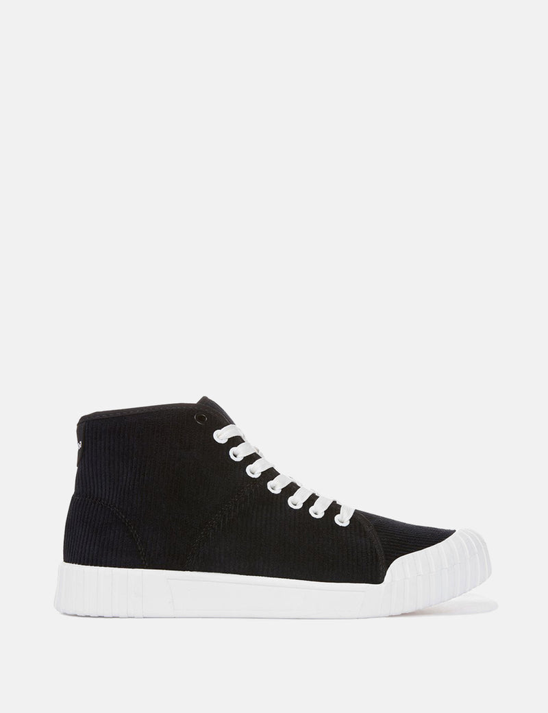 Good News Rhubarb Hi Trainers (Cord) - Black