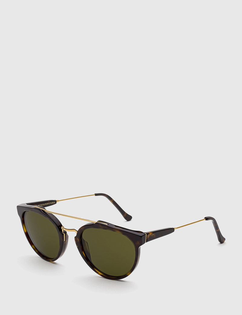 Super Giaguaro Sunglasses - Havana Green