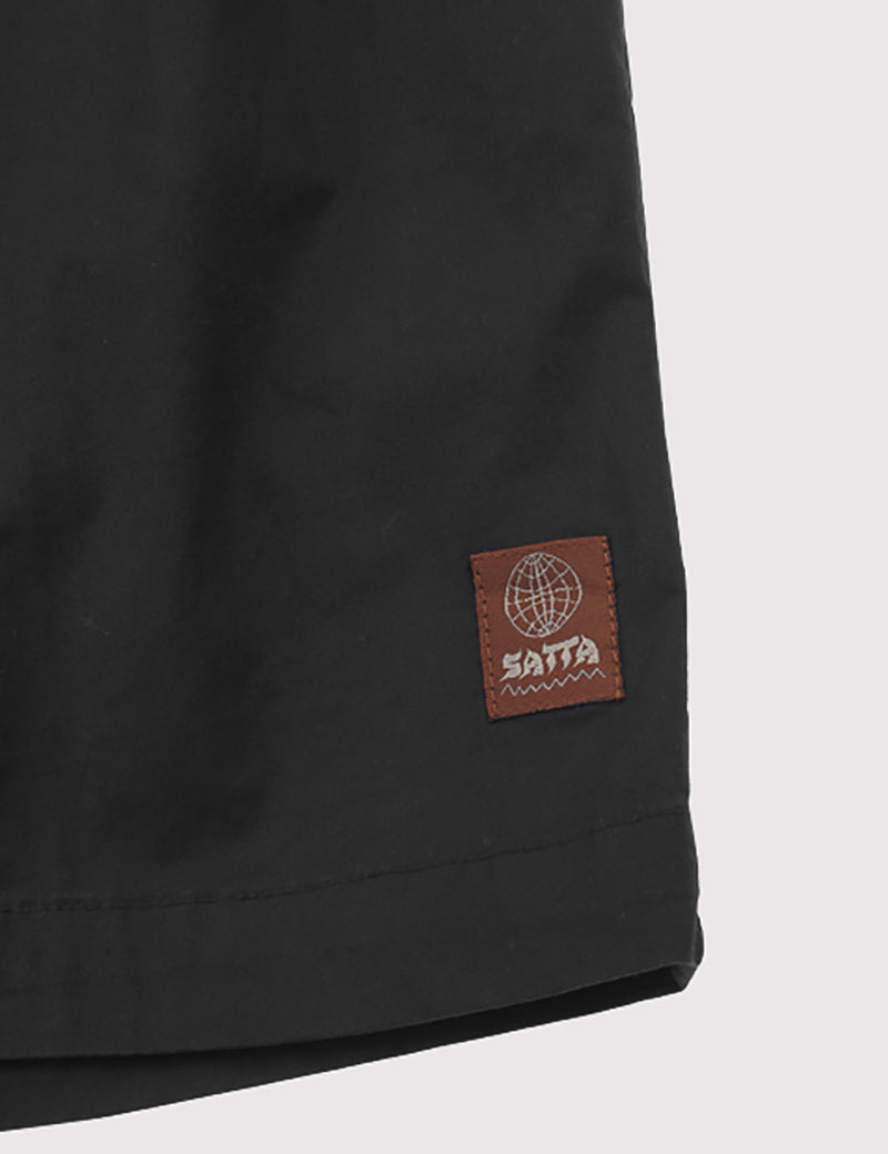 Board Shorts Satta Ibai - Washed Schwarz