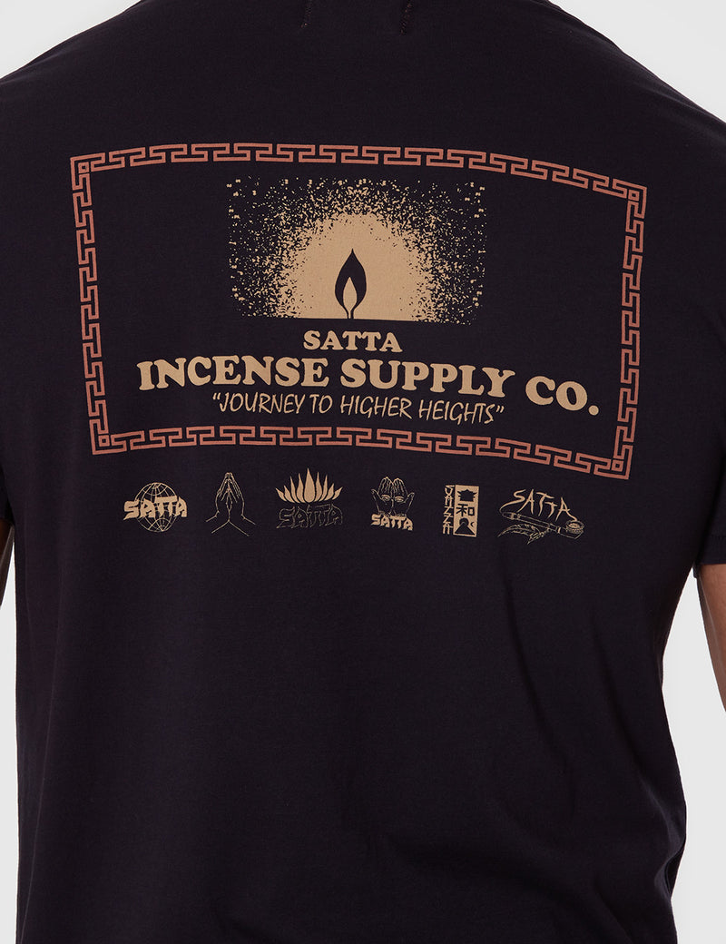 T-Shirt Satta Encens Supply - Noir