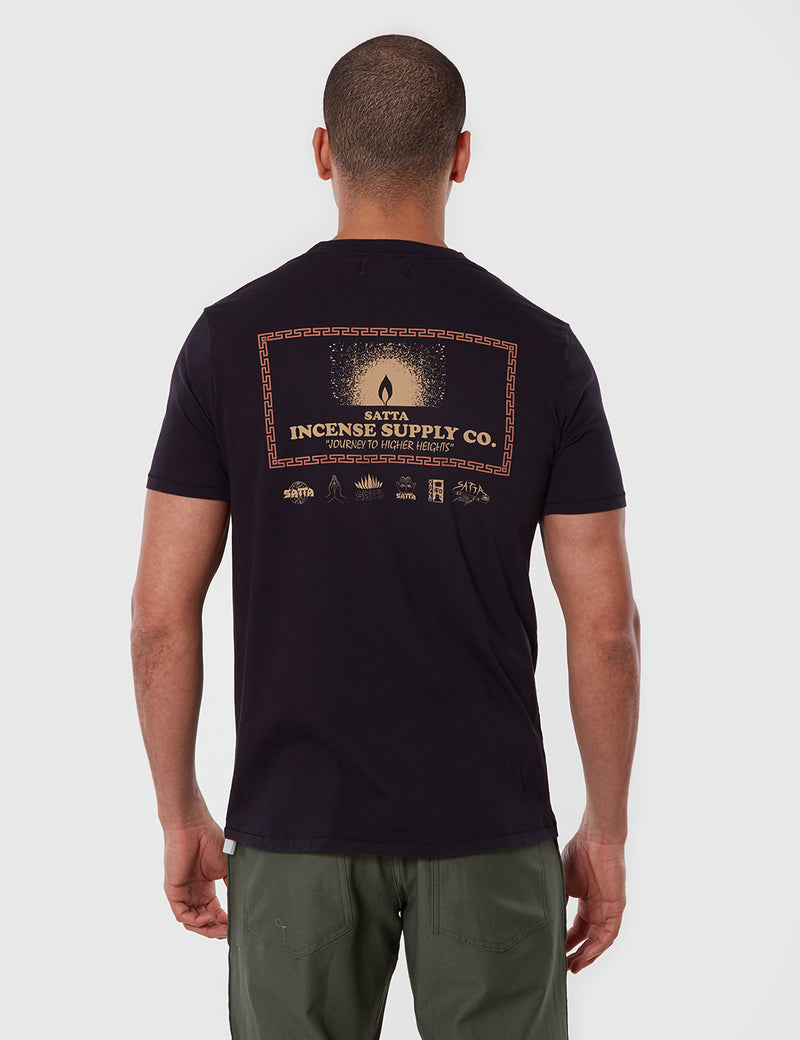 T-Shirt Satta Encens Supply - Noir