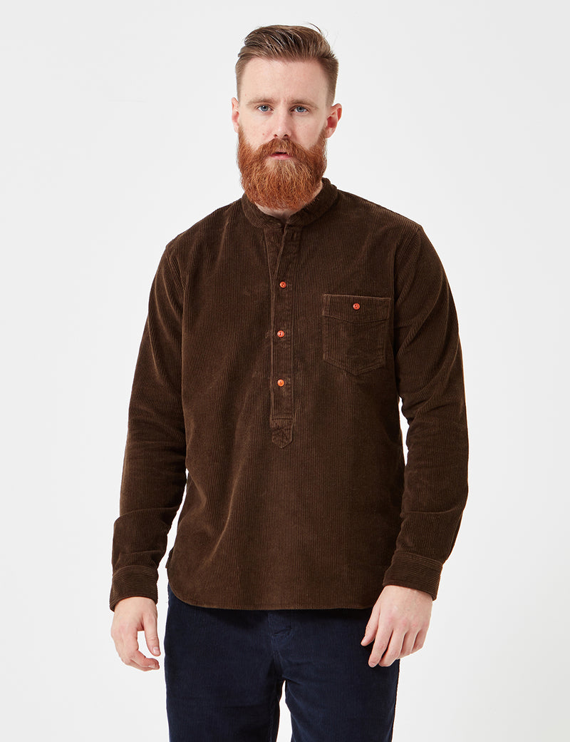 Human Scales Olof Cord Shirt - Green
