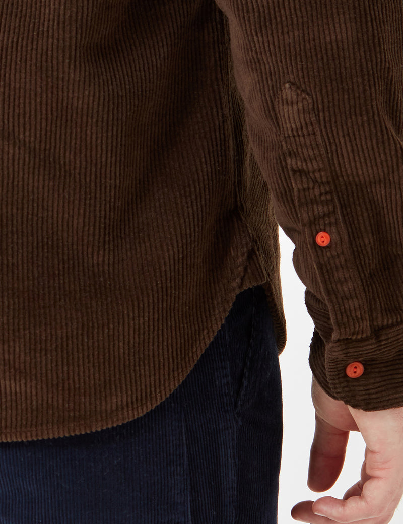 Human Scales Olof Cord Shirt - Green