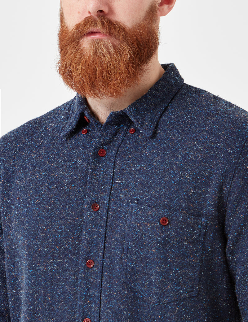 Human Scales Jeffrey Delav© Shirt - Blue