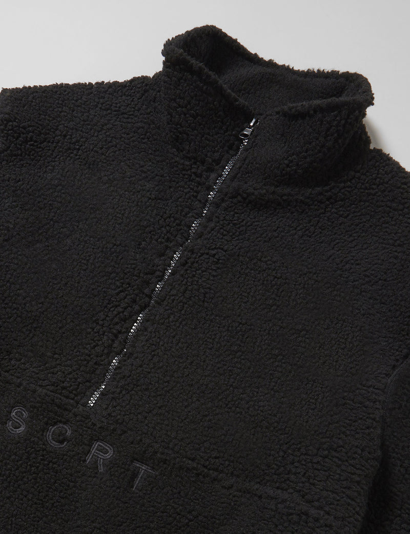 Polaire demi-zip SCRT Sherpa - Noir