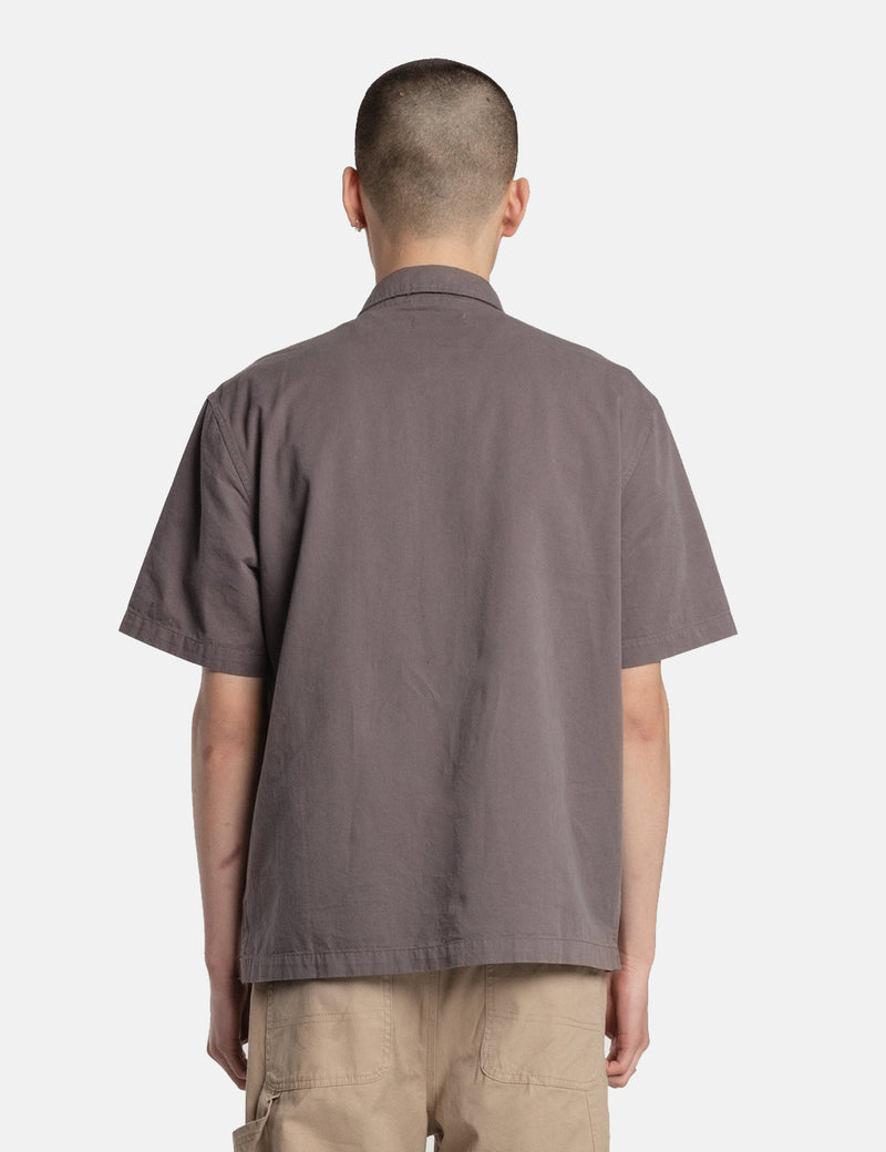 Satta 3RD Zip Shirt - Slate Grey