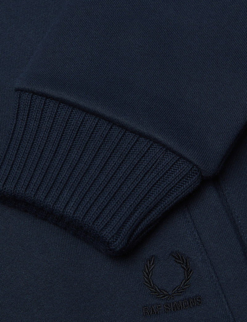 Fred Perry x Raf Simons Sweat Bomber Jacket - Dark Navy