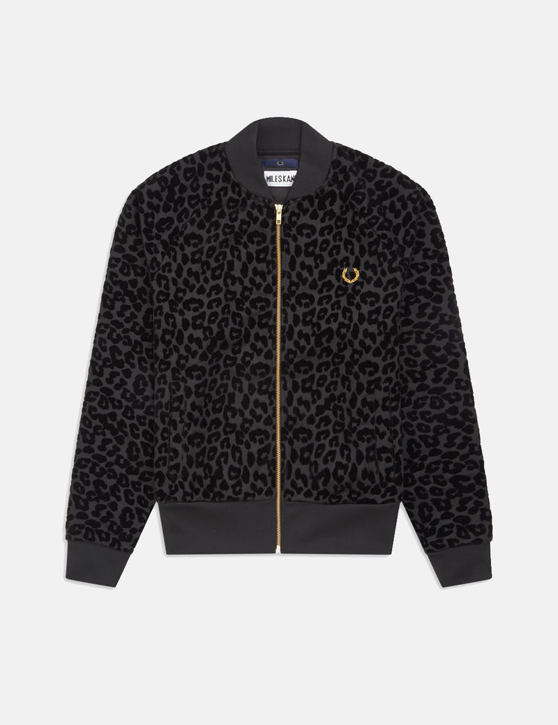 Fred Perry x Miles Kane Leopard Print Track Jacket - Miles Leopard