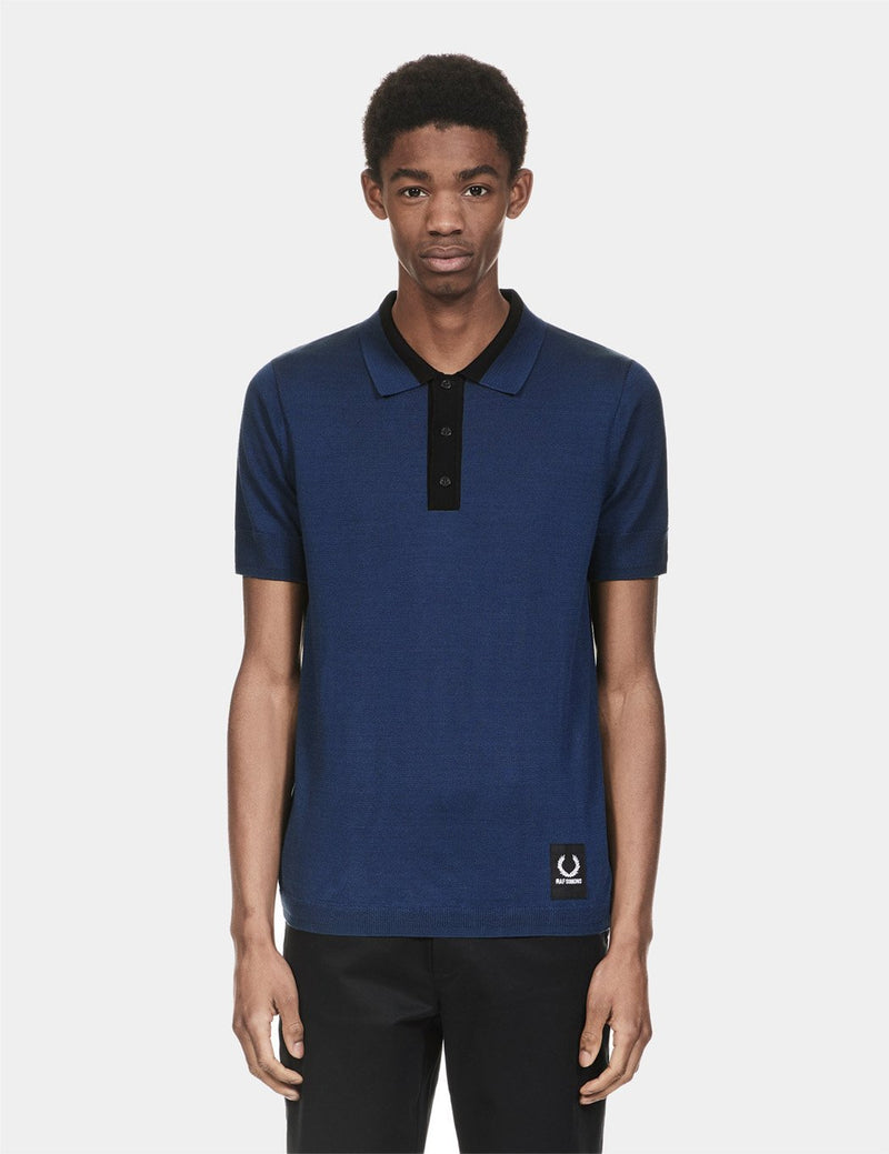 Polo Sport Tricoté Fred Perry x Raf Simons - Marine Française