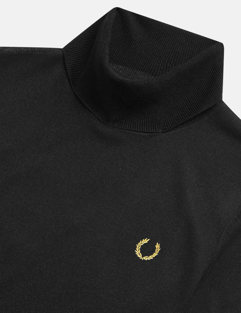 Fred Perry x Miles Kane Rollneck Pullover - Schwarz