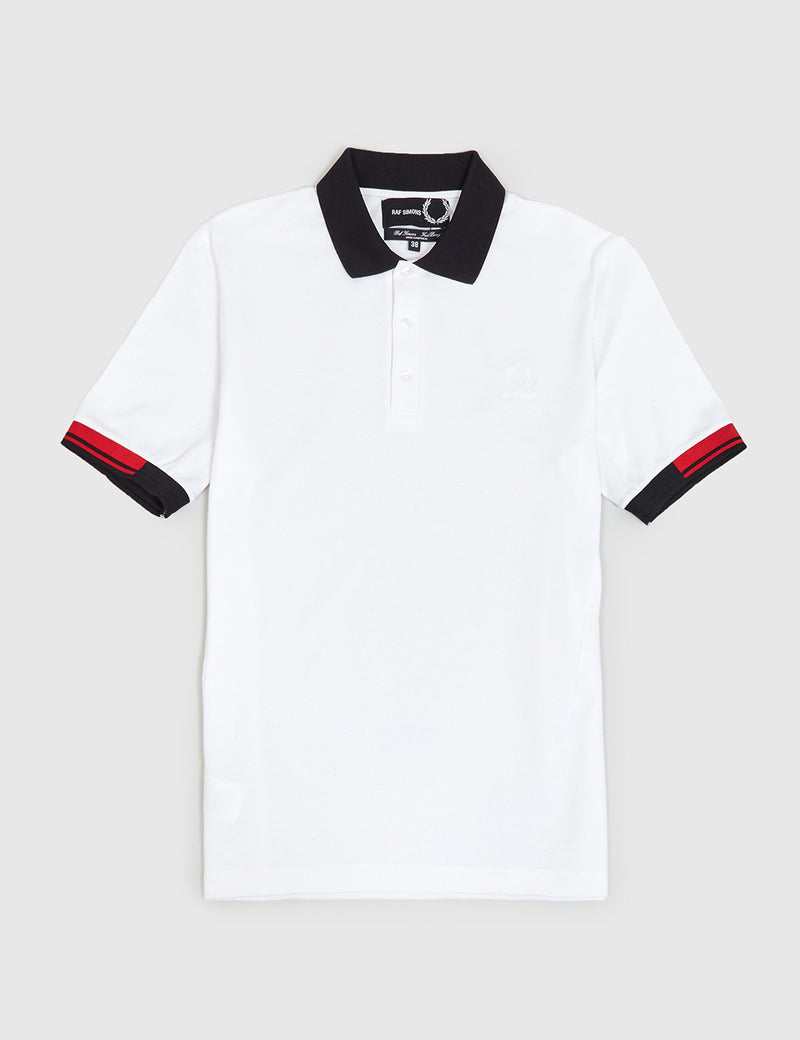 Chemise Fred Perry x Raf Simons Tipped Cuff Pique - White