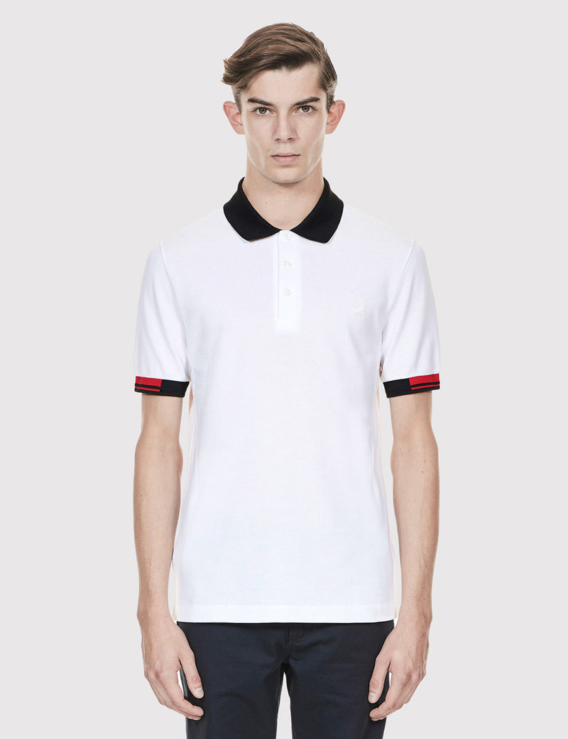 Chemise Fred Perry x Raf Simons Tipped Cuff Pique - White