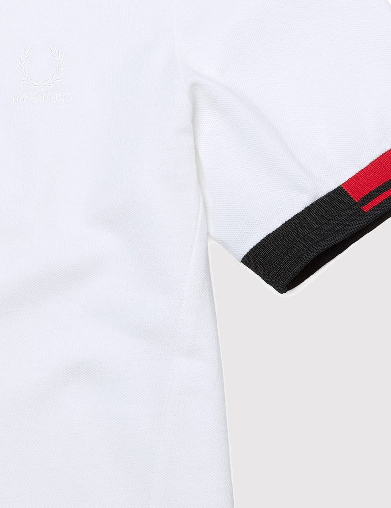 Chemise Fred Perry x Raf Simons Tipped Cuff Pique - White