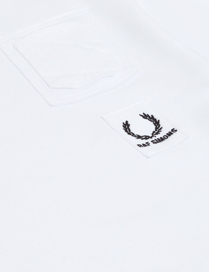 Fred Perry x Raf Simons Denim Pocket T-Shirt - White