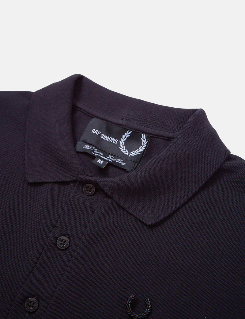Fred Perry x Raf Simons Laurel Pin Detail Polo Shirt - Black