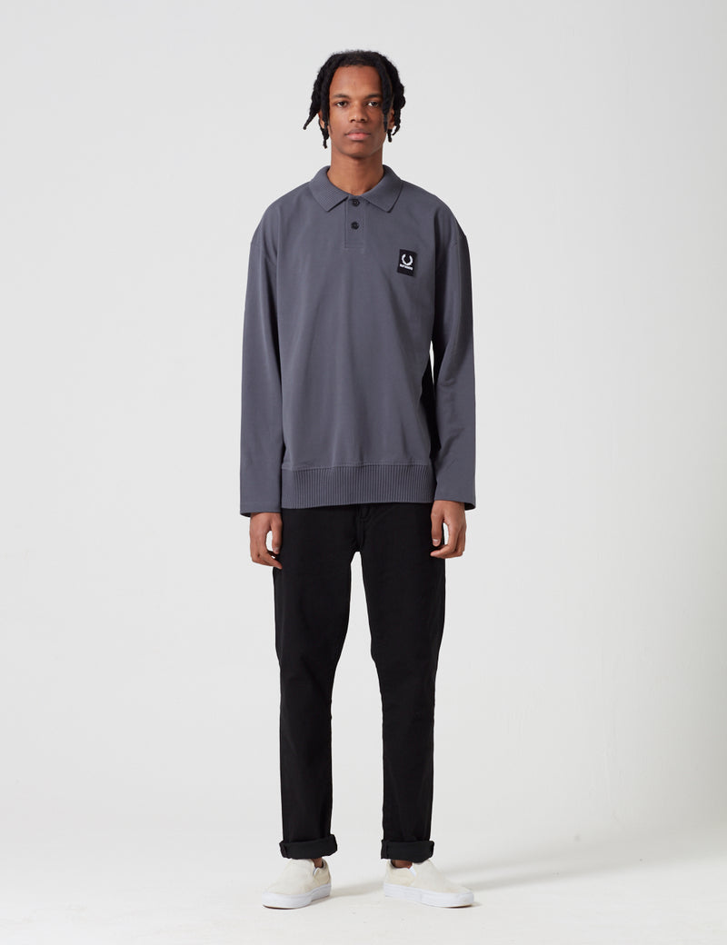 Fred Perry x Raf Simons Pique Shirt - Grey