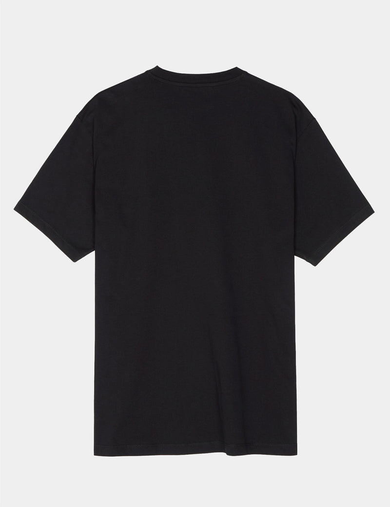 T-shirt Fred Perry x Raf Simons avec bande - Noir