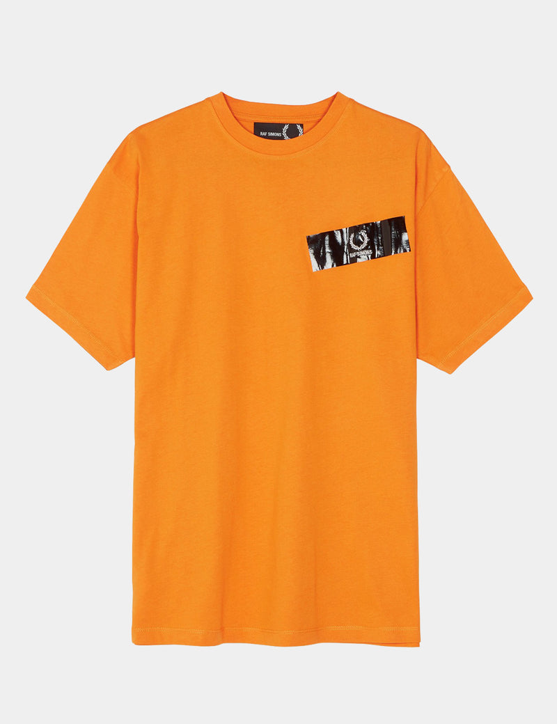 T-shirt Fred Perry x Raf Simons avec bande - Orange Doré