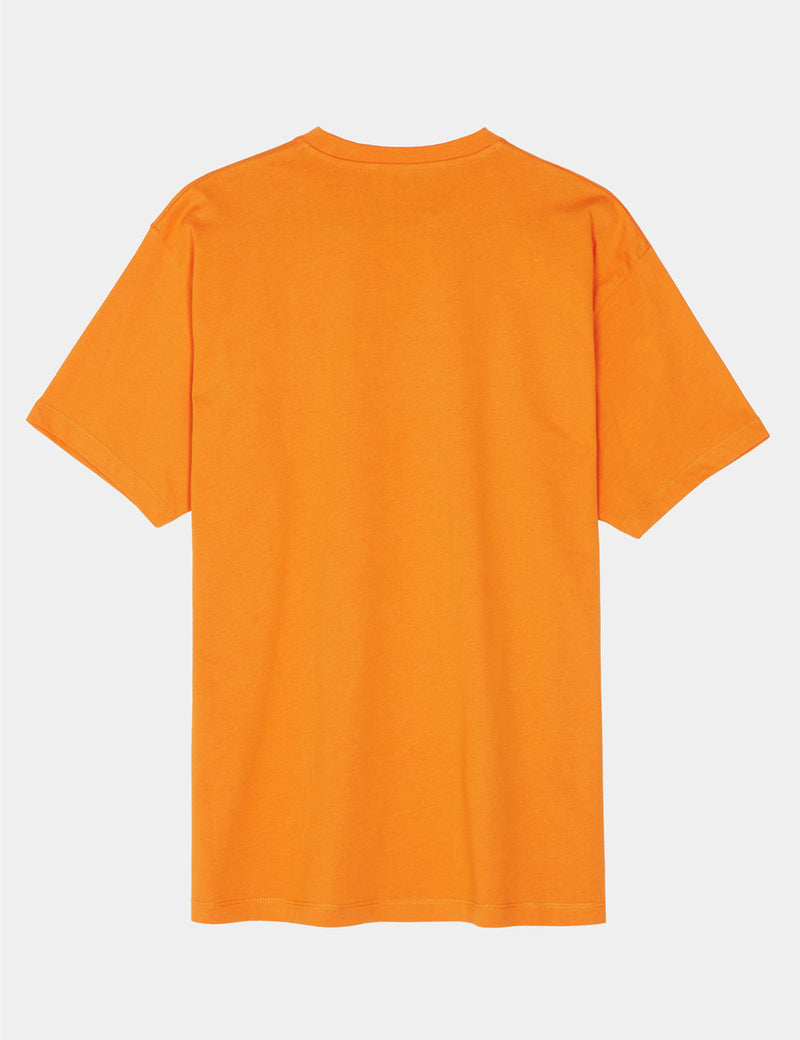 T-shirt Fred Perry x Raf Simons avec bande - Orange Doré