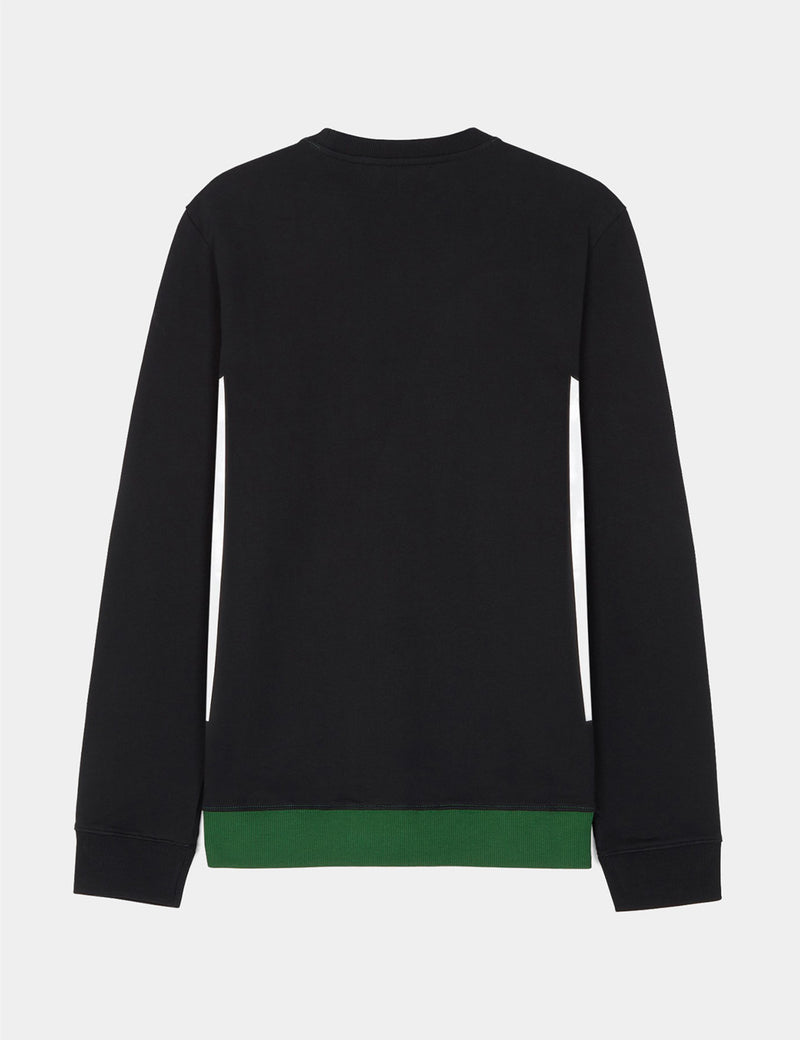 Sweat Fred Perry x Raf Simons avec bande - Vert Tartan
