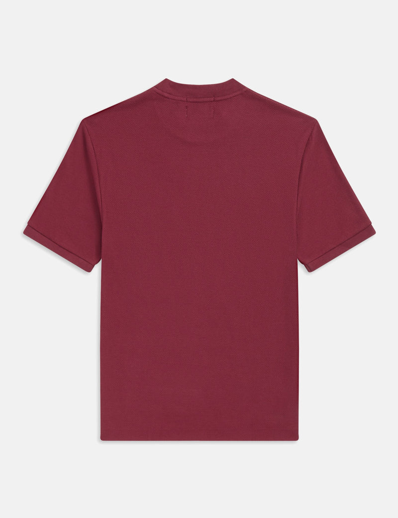 Fred Perry x Miles Kane Crew Neck Pique T-Shirt  - Aubergine