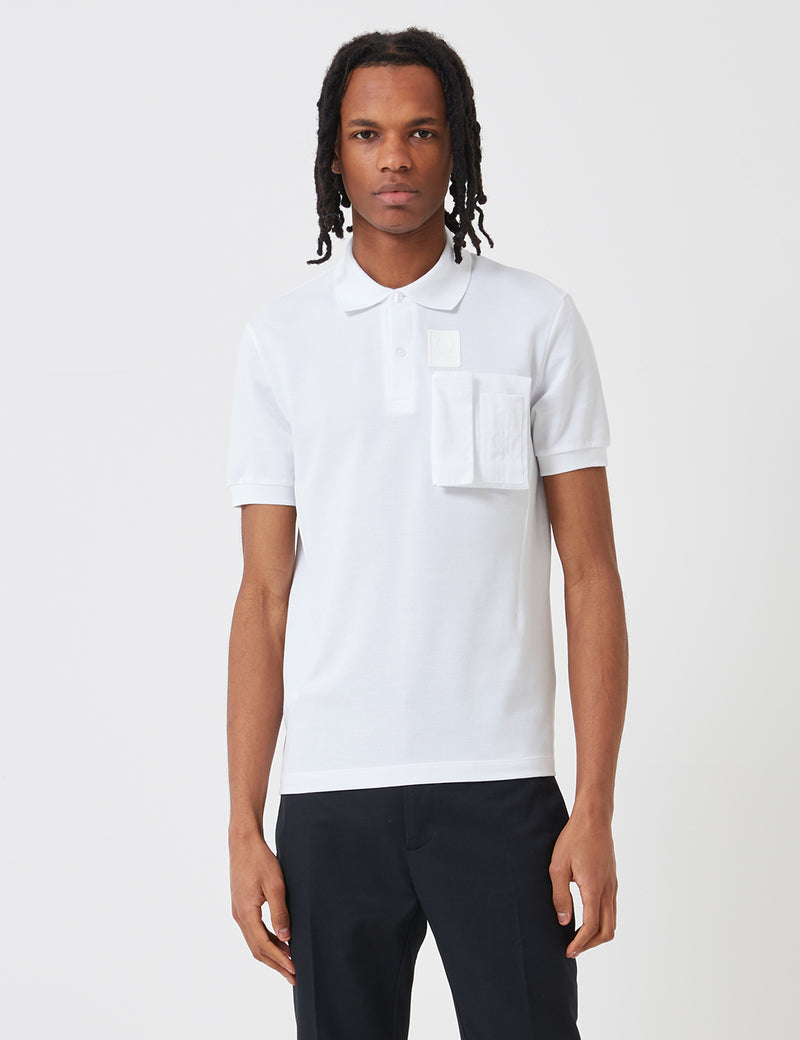 Chemise Fred Perry x Raf Simons Space Pocket Pique - Blanc