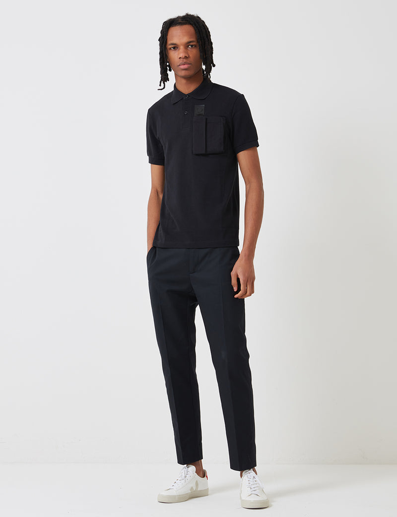 Chemise Fred Perry x Raf Simons Space Pocket Pique - Black