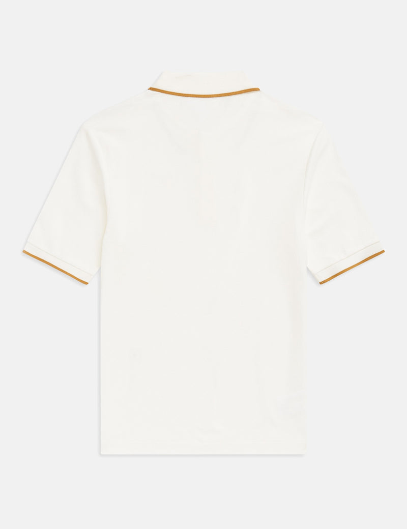 フレッドペリーxマイルズケインファインチップピケシャツ-スノーホワイト