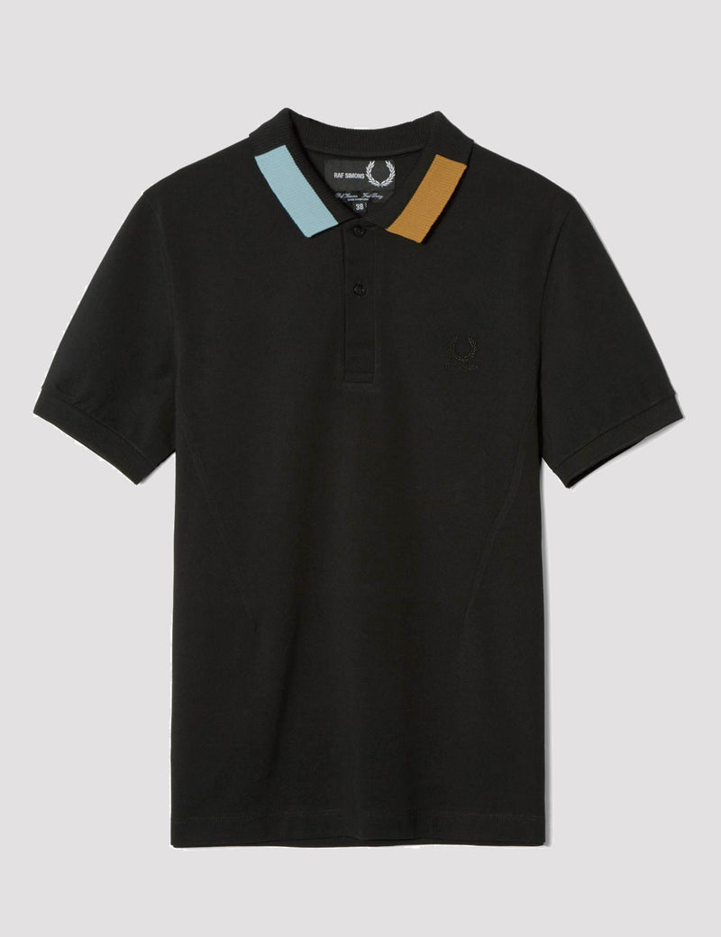 Fred Perry x Raf Simons FP Shirt With Block Tipping - Black