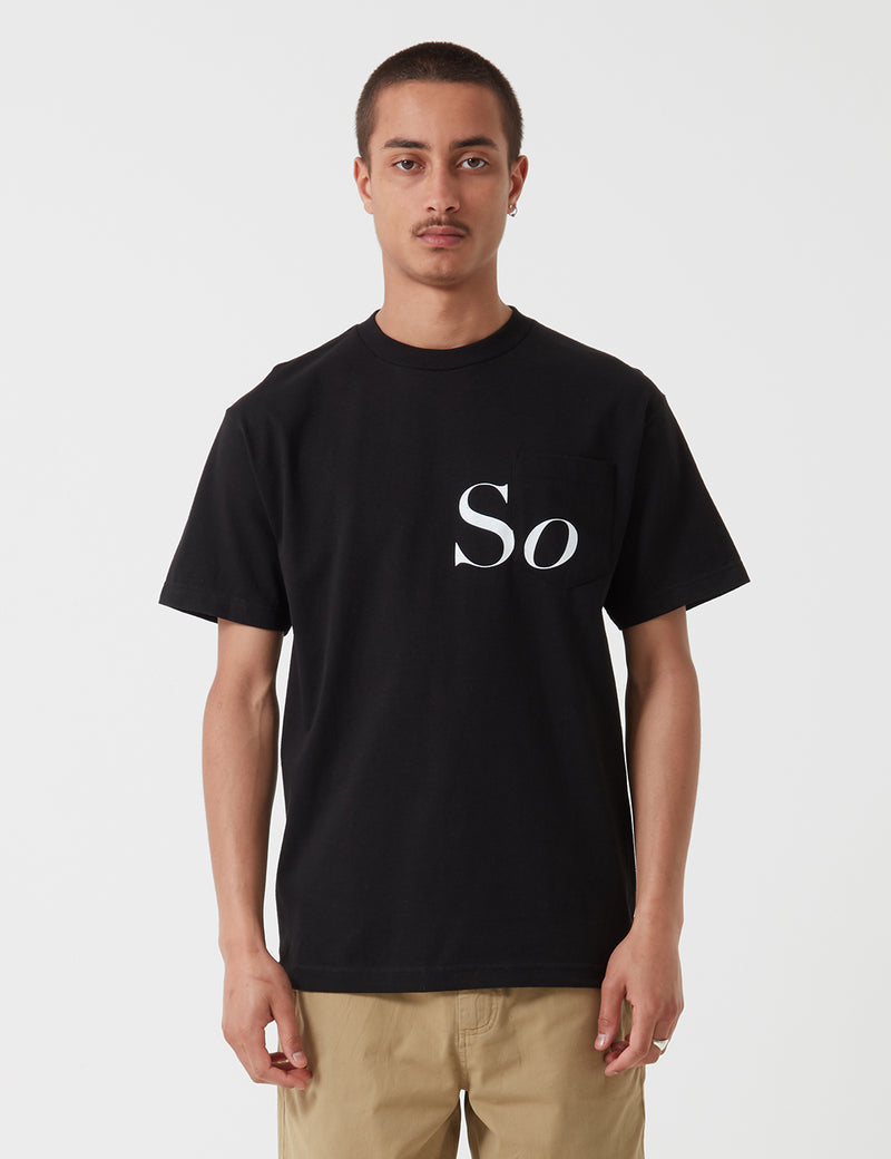 Stu GaziSoポケットTシャツ-ブラック