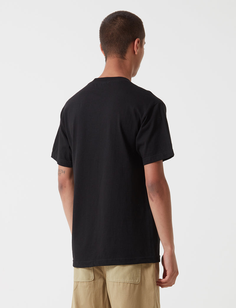 Stu GaziSoポケットTシャツ-ブラック
