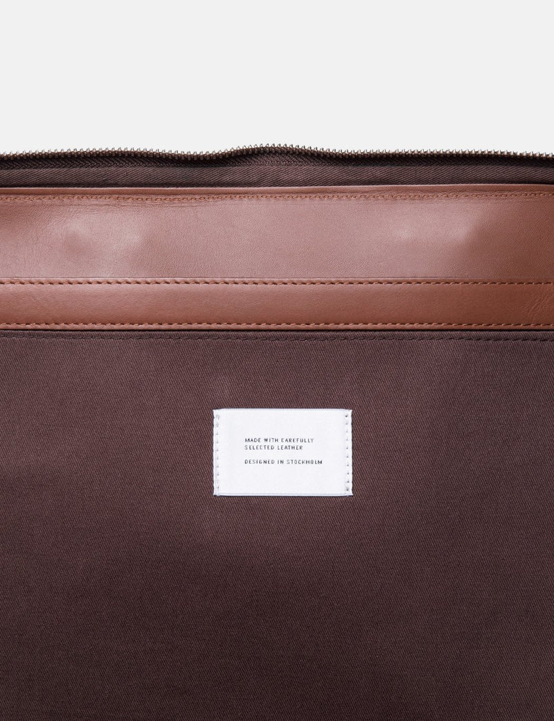 SandqvistMyrtelブリーフケース13"（レザー）-Cognac Brown