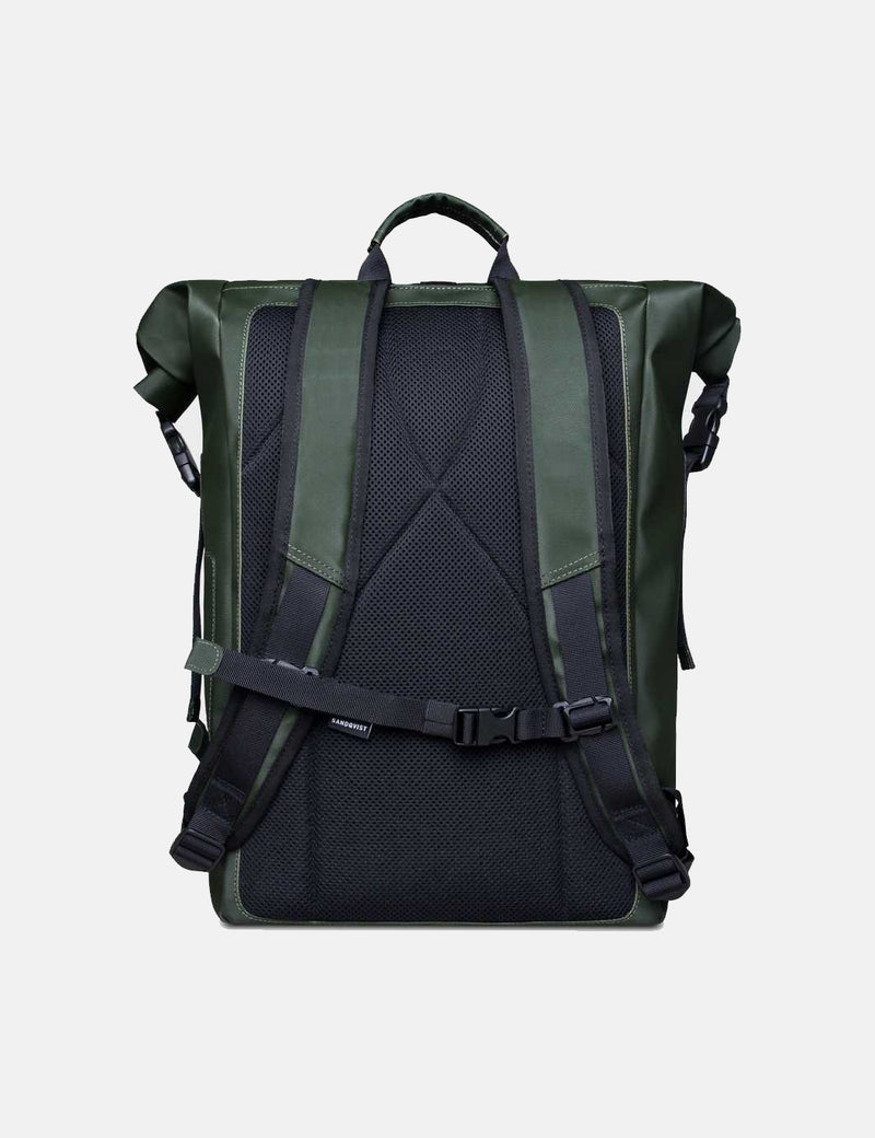 Sandqvist William Roll Top Backpack - Green