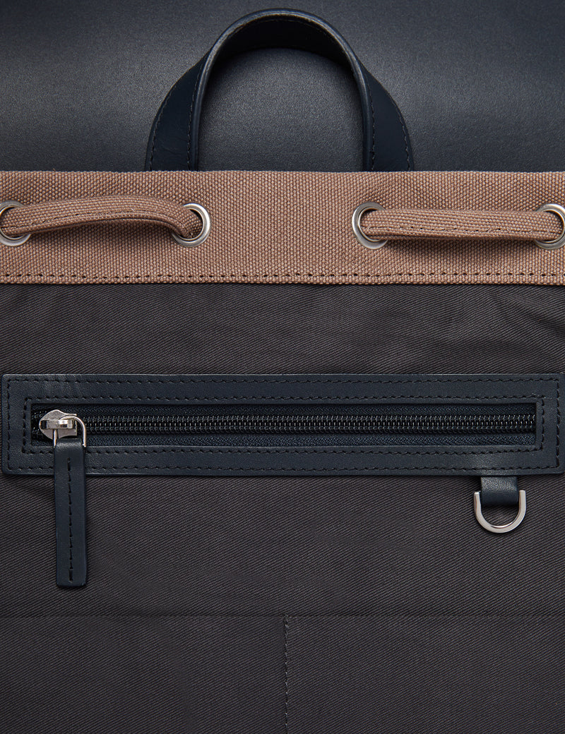 Sandqvist Alva Backpack - Earth Brown/Navy Blue