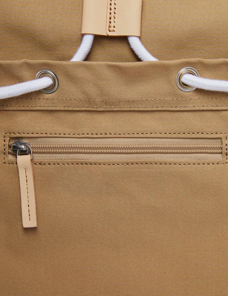 Sandqvist Roald Backpack - Beige/Natural Leather