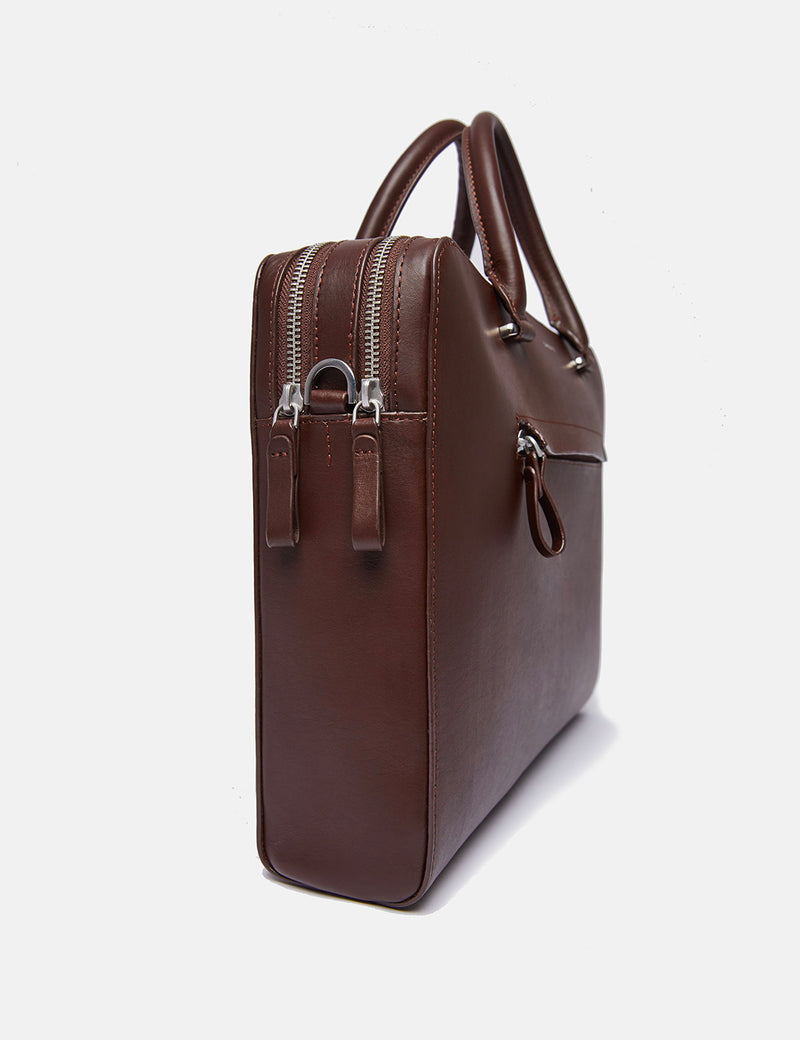 Sandqvist Lesli Briefcase (Leather) - Dark Brown