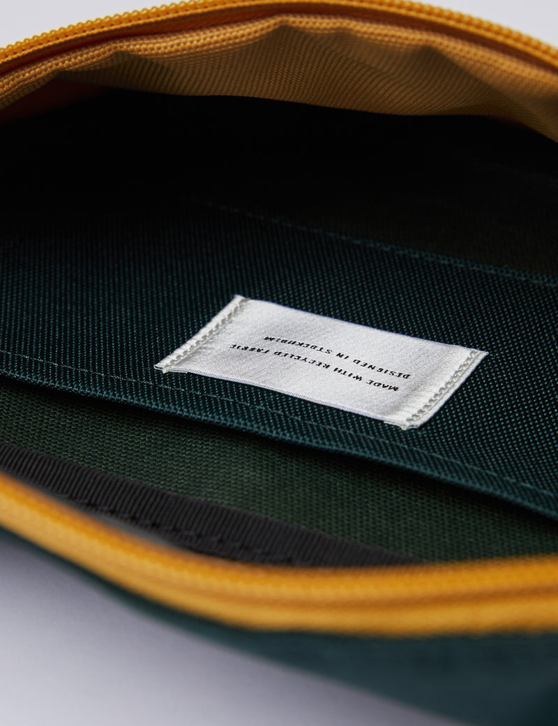 Sandqvist Aste Hip Bag - Honey Yellow/Dark Green