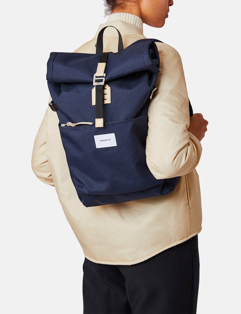 Sandqvist Ilon Backpack - Navy Blue