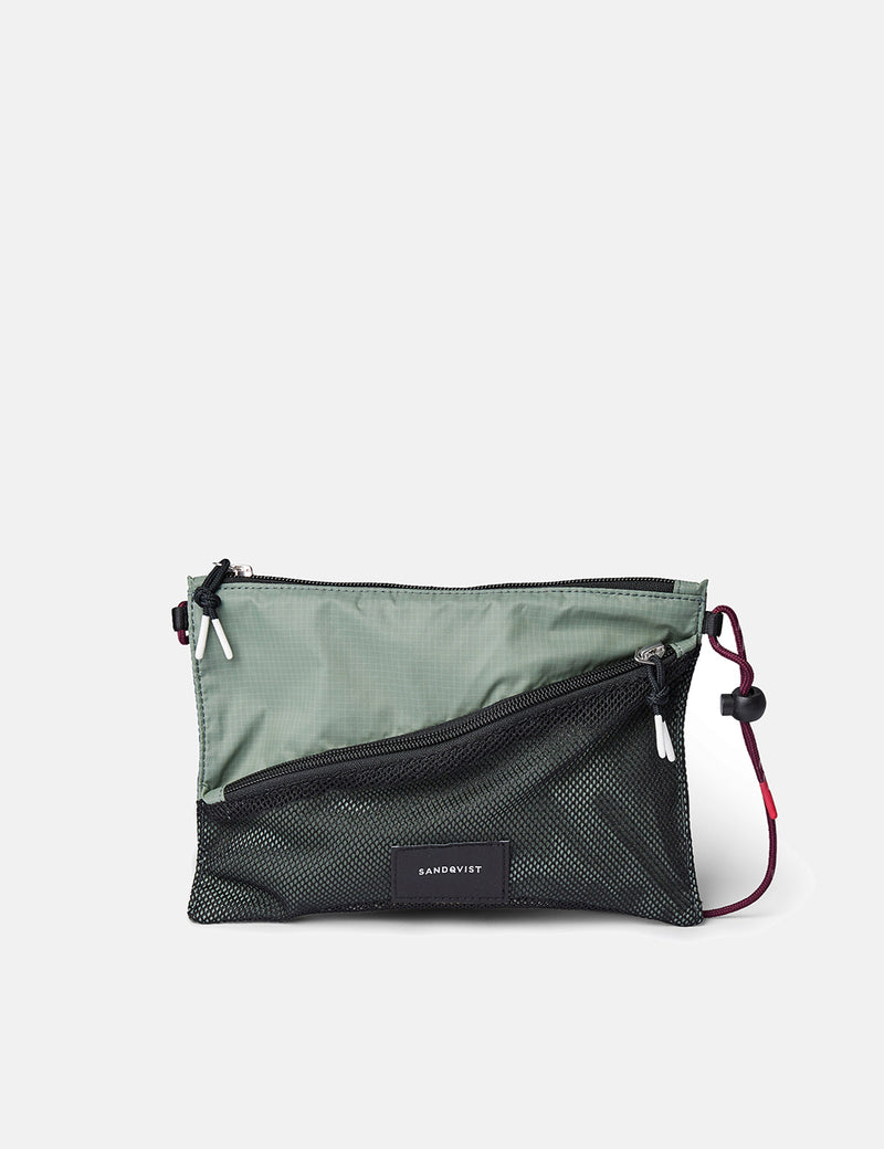 Sandqvist Dan Lightweight Side Bag - Dusty Green/Night Green