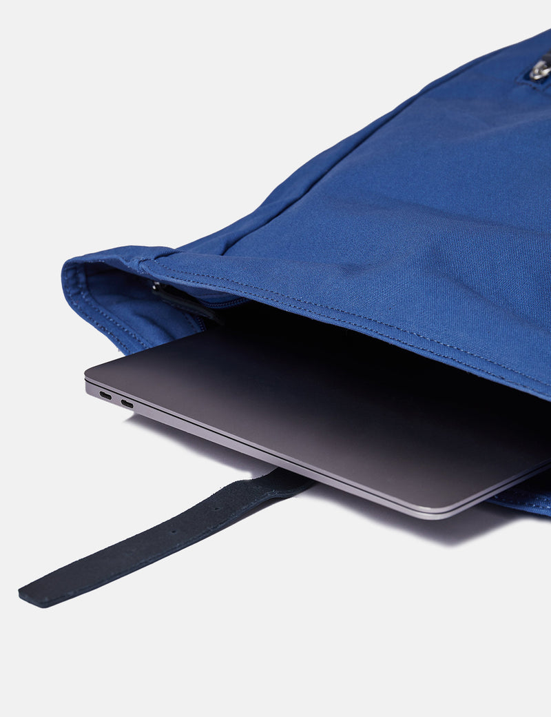 Sandqvist Dante Backpack - Blue/Blue Leather