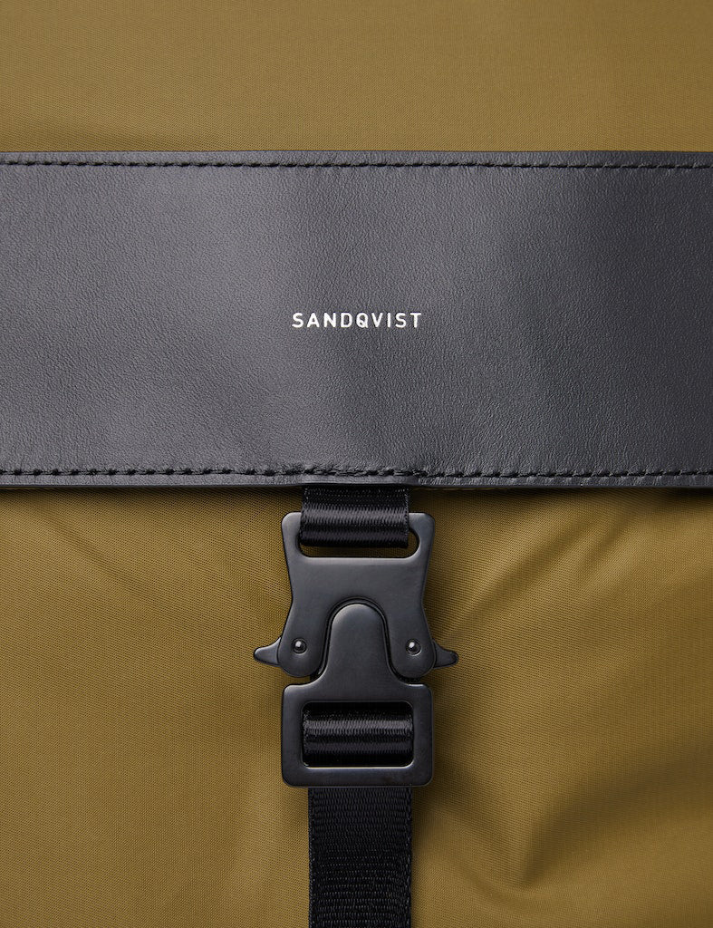 Sandqvist Alva Nylon Backpack - Military Olive Green