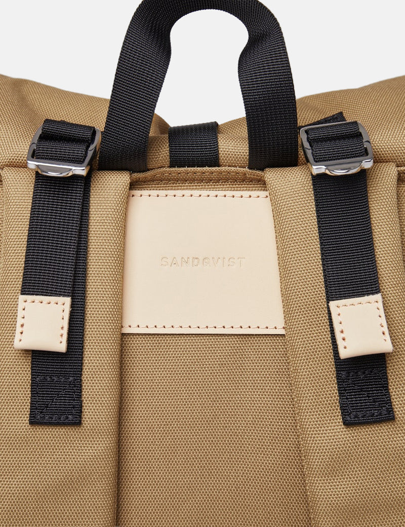 Sandqvist Bernt Rolltop Backpack - (Recycled Poly) - Bronze/Black