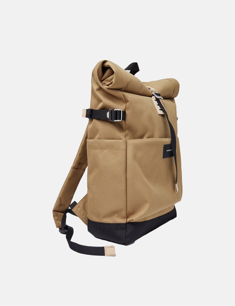 Sandqvist Ilon Rolltop Backpack - (Recycled Poly) - Bronze/Black